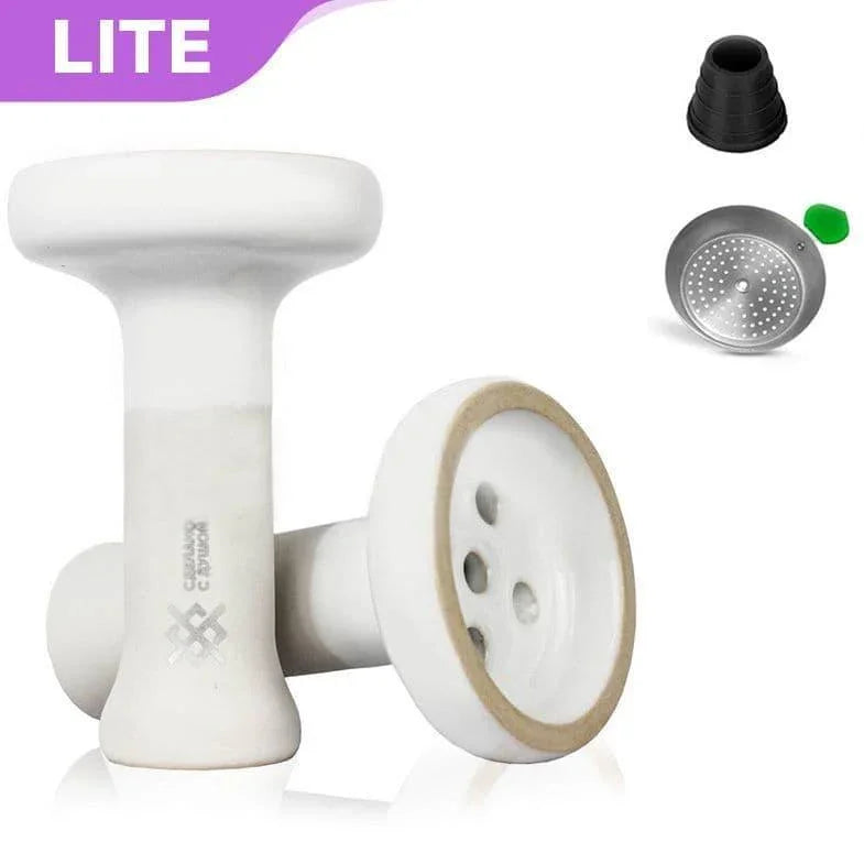 Oblako X Doosha Killer Bowl - White + FREE Oblako Flow Bowl - shishagear - UK Shisha Hookah Black Friday