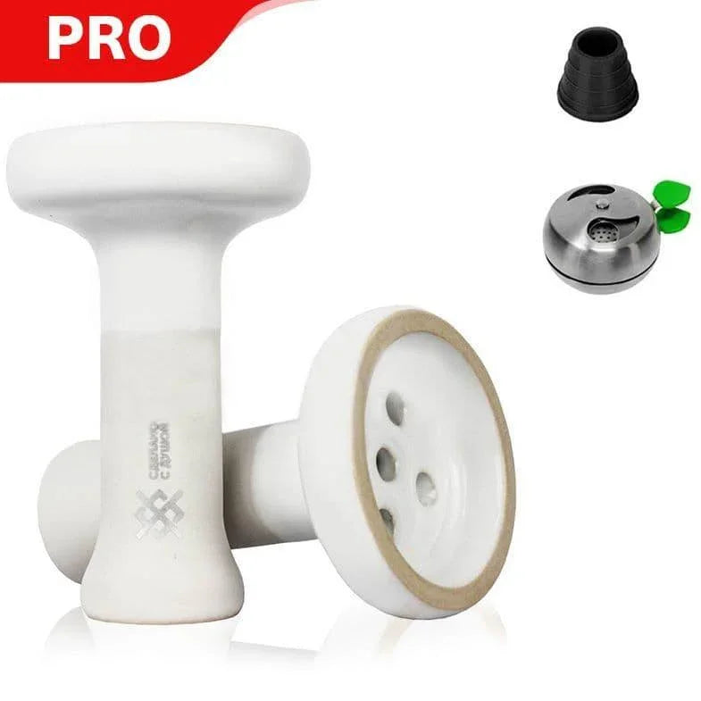 Oblako X Doosha Killer Bowl - White + FREE Oblako Flow Bowl - shishagear - UK Shisha Hookah Black Friday