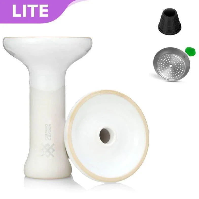 Oblako X Doosha Phunnel Bowl - White + FREE Oblako Flow Bowl - shishagear - UK Shisha Hookah Black Friday