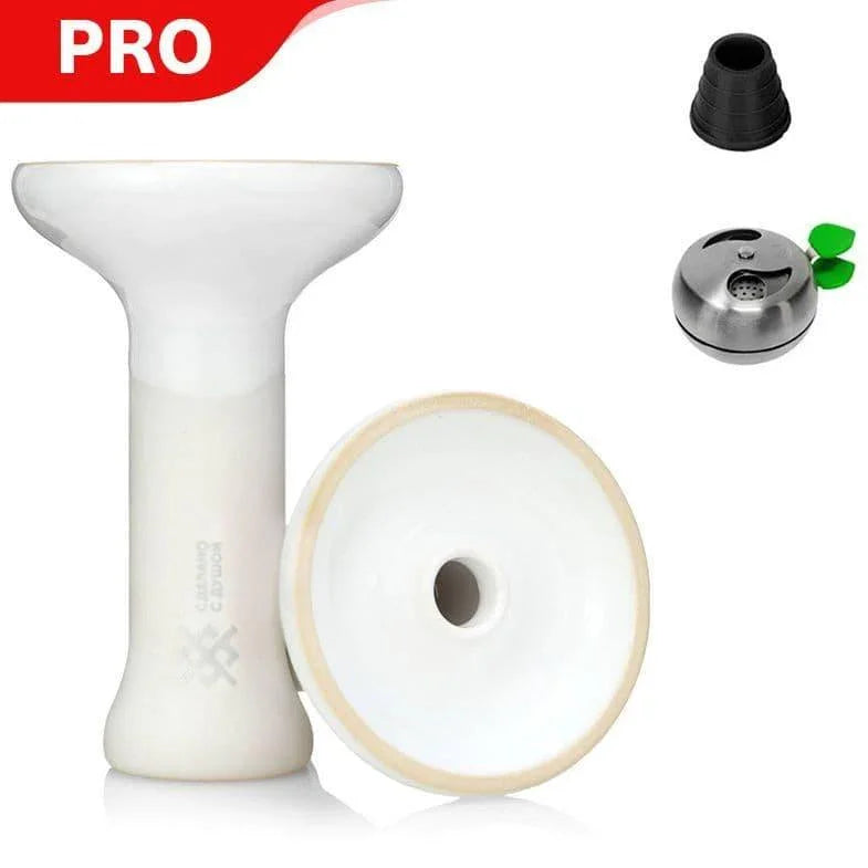 Oblako X Doosha Phunnel Bowl - White + FREE Oblako Flow Bowl - shishagear - UK Shisha Hookah Black Friday