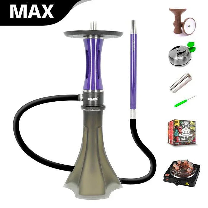 Ovo Dope 360 Neo V2 Hookah - Purple Brnt-Black - shishagear - UK Shisha Hookah Black Friday