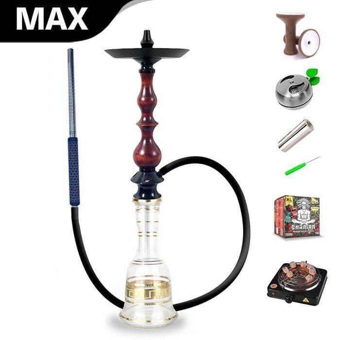 Regal Hookah Queen With Boho Base - Redwood - shishagear - UK Shisha Hookah Black Friday