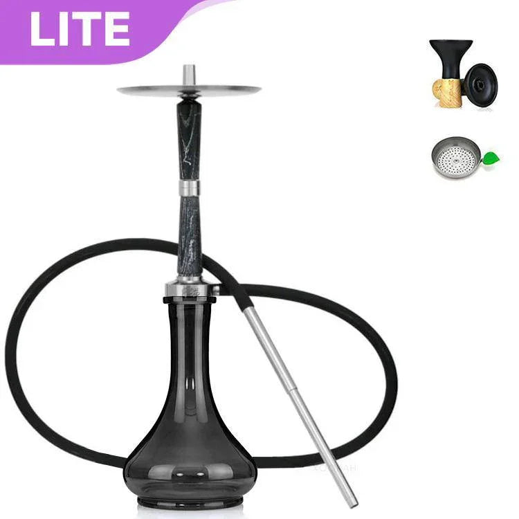 Ash Wood Hookah Electro Storm V2 Shisha Set - Dark Nights - shishagear - UK