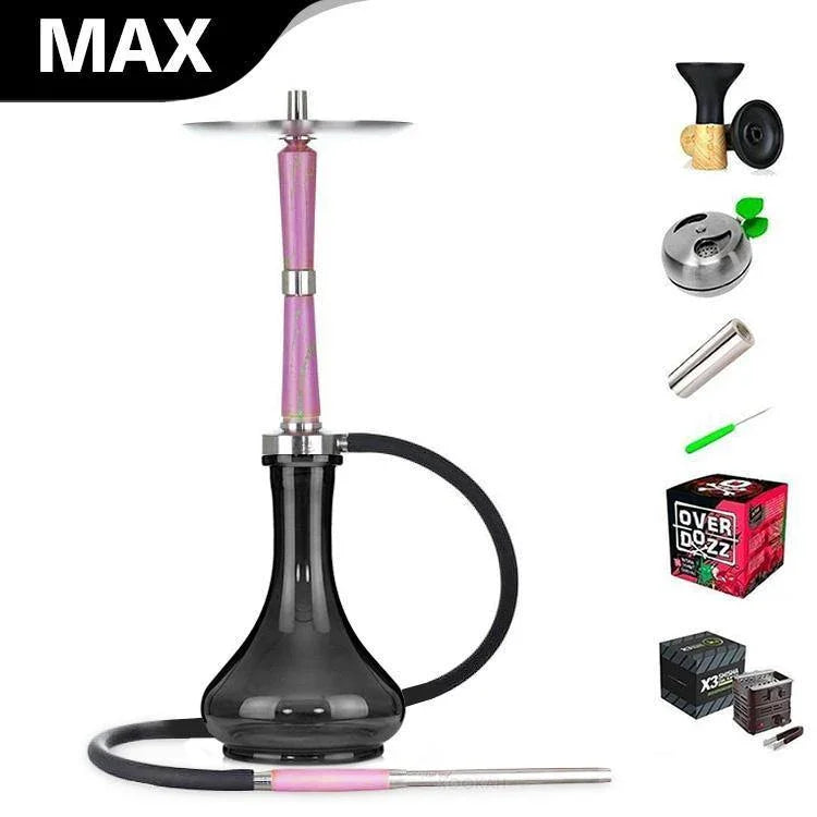 Ash Wood Hookah Electro Storm V2 Shisha Set - Jumping Strawberry - shishagear - UK