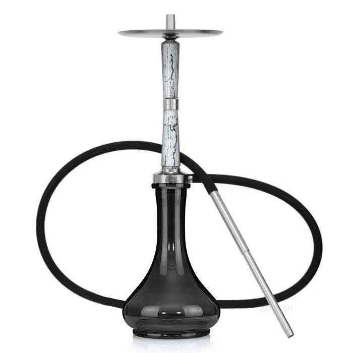 Ash Wood Hookah Electro Storm V2 Shisha Set - Snow White - shishagear - UK