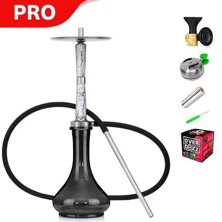 Ash Wood Hookah Electro Storm V2 Shisha Set - Snow White - shishagear - UK