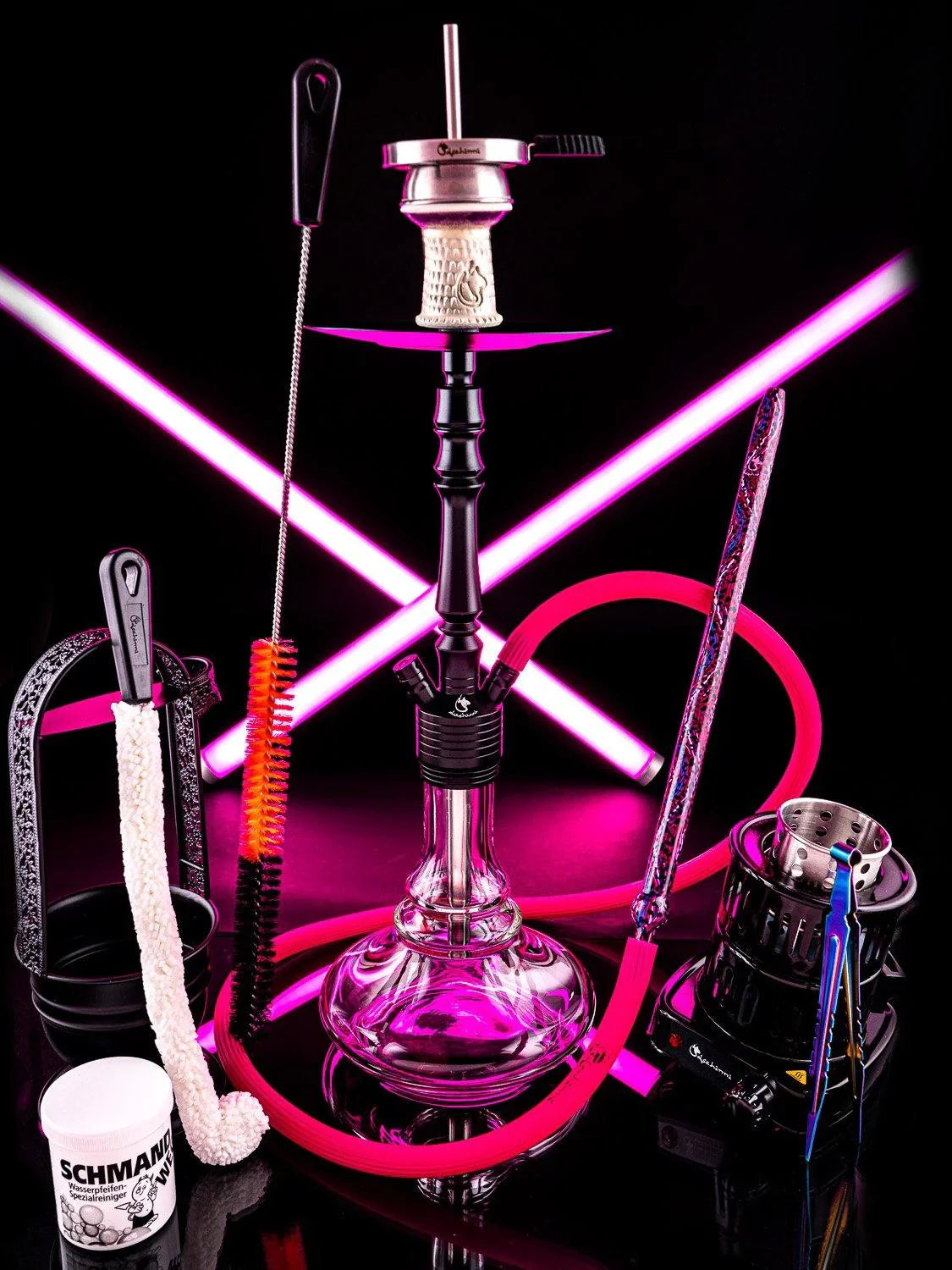 Dschinni Flex Camo Hookah Set Pink - shishagear - UK