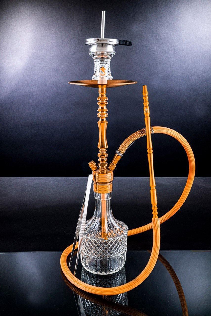 Dschinni Stealth Bomber Classic Gold Hookah Set (Bass Box Edition) - shishagear - UK