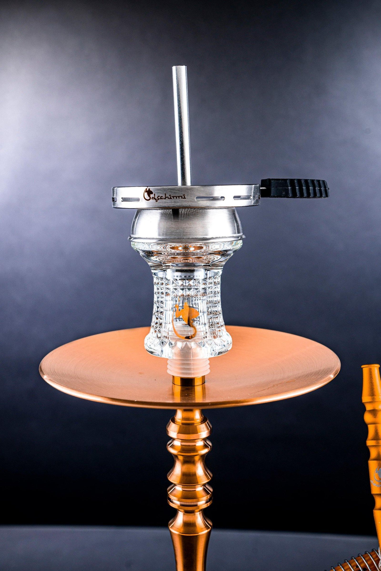 Dschinni Stealth Bomber Classic Gold Hookah Set (Bass Box Edition) - shishagear - UK