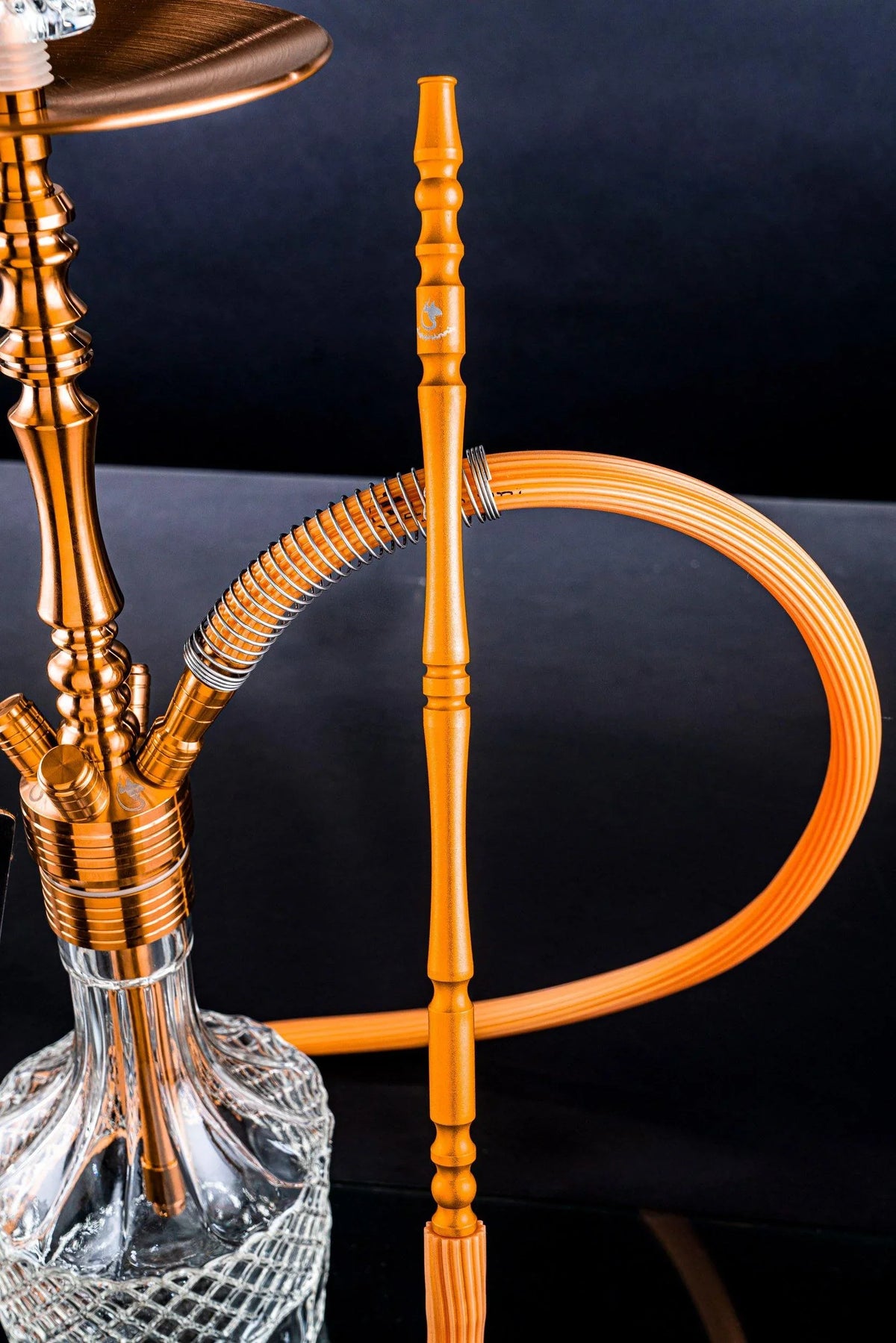 Dschinni Stealth Bomber Classic Gold Hookah Set (Bass Box Edition) - shishagear - UK