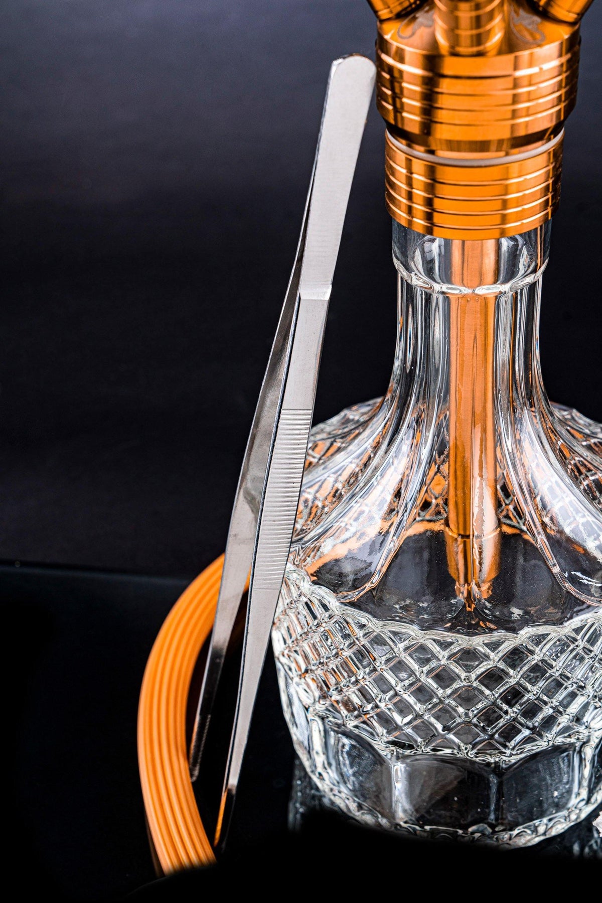 Dschinni Stealth Bomber Classic Gold Hookah Set (Bass Box Edition) - shishagear - UK