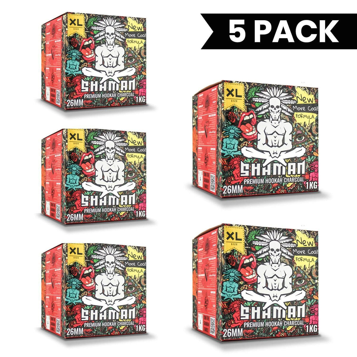 Shaman Coconut Charcoal (26mm) - shishagear - UK Shisha Hookah Black Friday