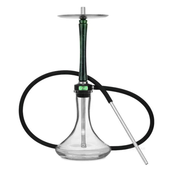 Ash Wood Hookah Haze Mist Shisha Set - Green - shishagear - UK