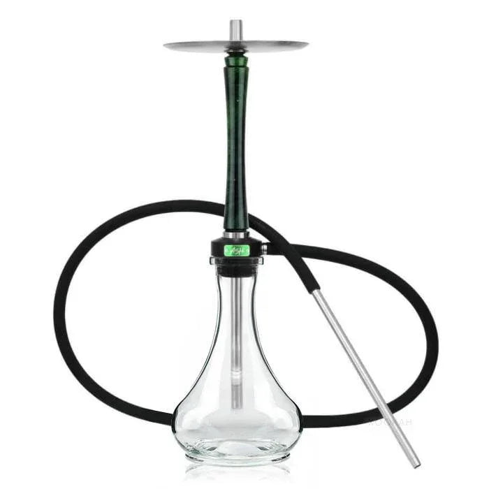 Ash Wood Hookah Haze Mist Shisha Set - Green - shishagear - UK