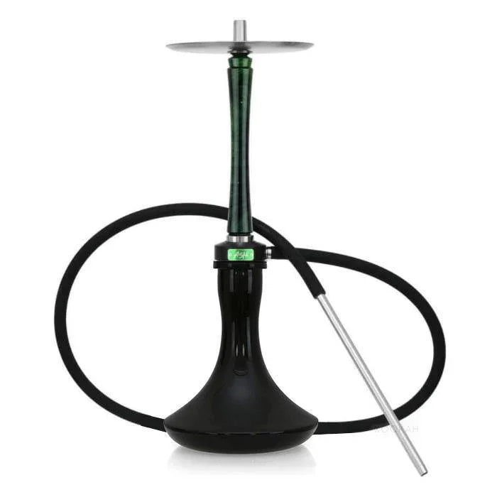 Ash Wood Hookah Haze Mist Shisha Set - Green - shishagear - UK