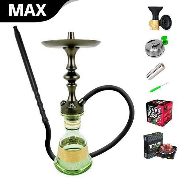 Zahrah Genie Mini Hookah - Olive Grey - shishagear - UK Shisha Hookah Black Friday