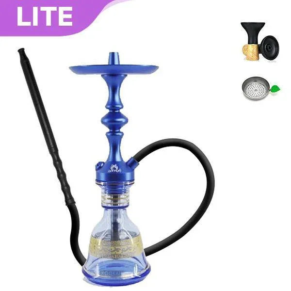 Zahrah Genie Mini Hookah Blue - shishagear - UK Shisha Hookah Black Friday