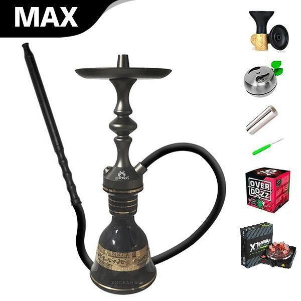 Zahrah Genie Mini Hookah - Black - shishagear - UK Shisha Hookah Black Friday
