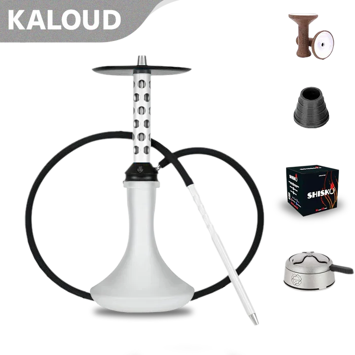Bodo M-1 Short Hookah - White