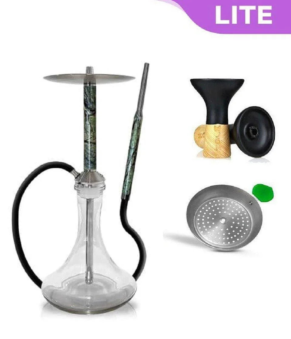Special Hookah Stainless Steel With Base - Bidasar Green - shishagear - UK