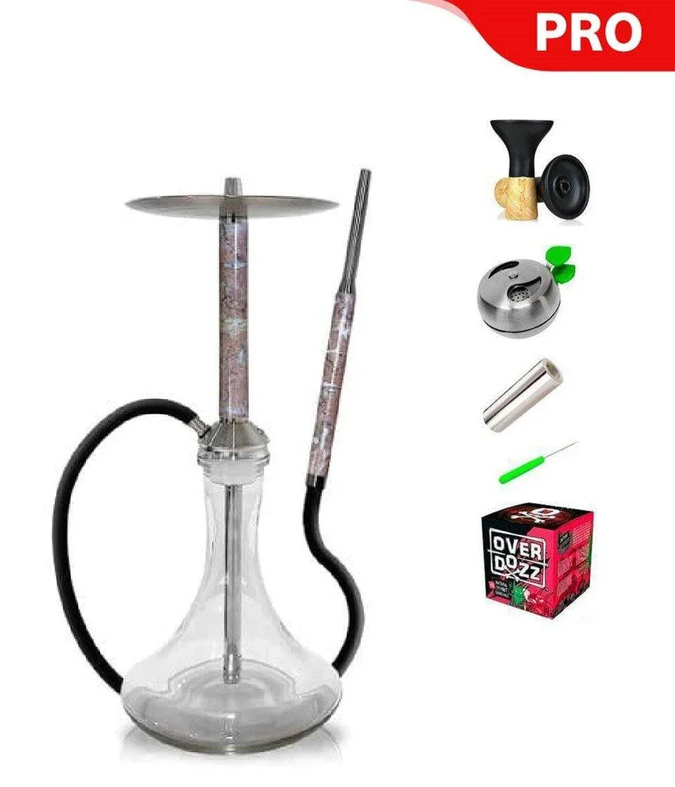 Special Hookah Stainless Steel With Base - Rosa Valencia - shishagear - UK