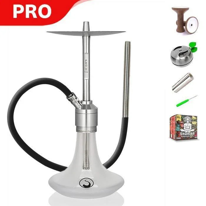 Steamulation Prime Pro X 2 Hookah - White Matt - shishagear - UK Shisha Hookah Black Friday