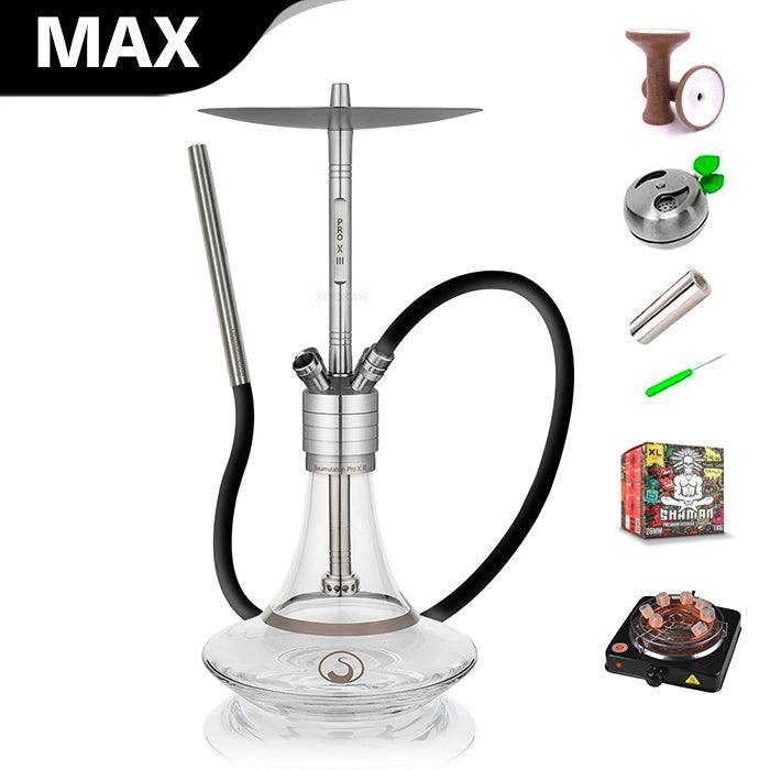 Steamulation Pro X III Hookah - Clear - shishagear - UK Shisha Hookah Black Friday