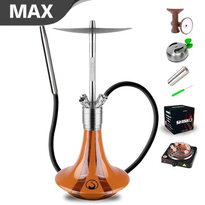 Steamulation Ultimate Hookah - Orange Metallic