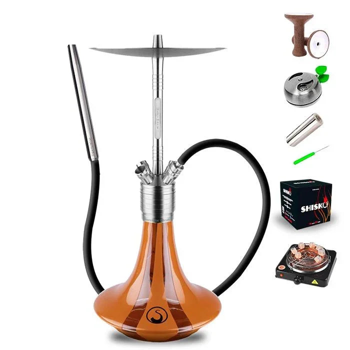 Steamulation Ultimate Hookah - Orange Metallic