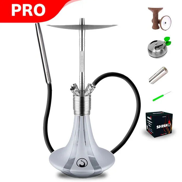 Steamulation Ultimate Hookah - Silver Matt Metallic