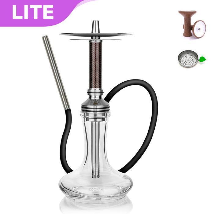 Steamulation Xpansion Mini Carbon Hookah - Black Red - shishagear - UK Shisha Hookah Black Friday