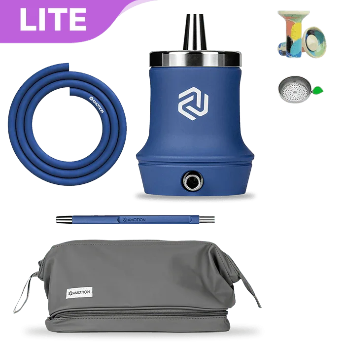 Amotion Roam Travel Shisha Set - Cobalt - shishagear - UK Shisha Hookah