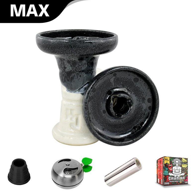 HJ Trimony Hookah Bowl - Wet Ash Over White - shishagear - UK Shisha Hookah Black Friday