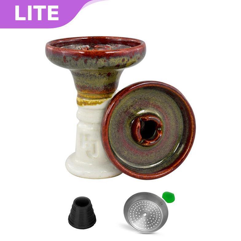 HJ Trimony Hookah Bowl - Red Eye Over White - shishagear - UK Shisha Hookah Black Friday
