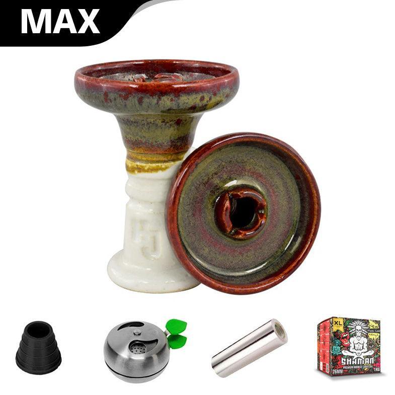 HJ Trimony Hookah Bowl - Red Eye Over White - shishagear - UK Shisha Hookah Black Friday