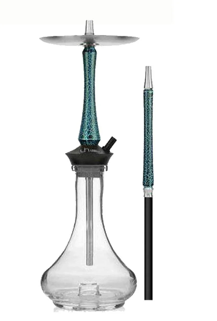Union Hookah Sleek Crackle Blue Set - shishagear - UK