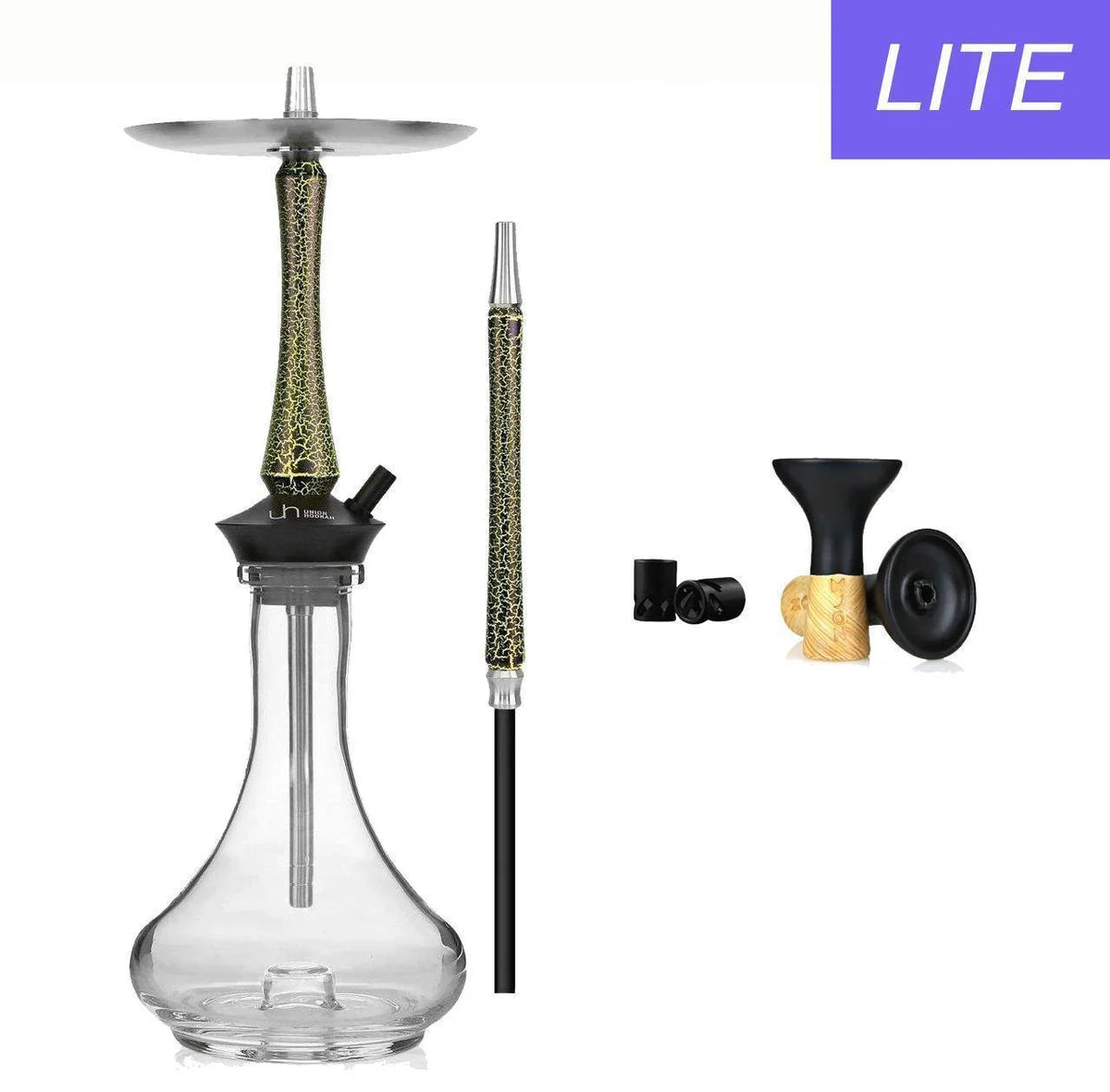 Union Hookah Sleek Cracks Yellow Set - shishagear - UK
