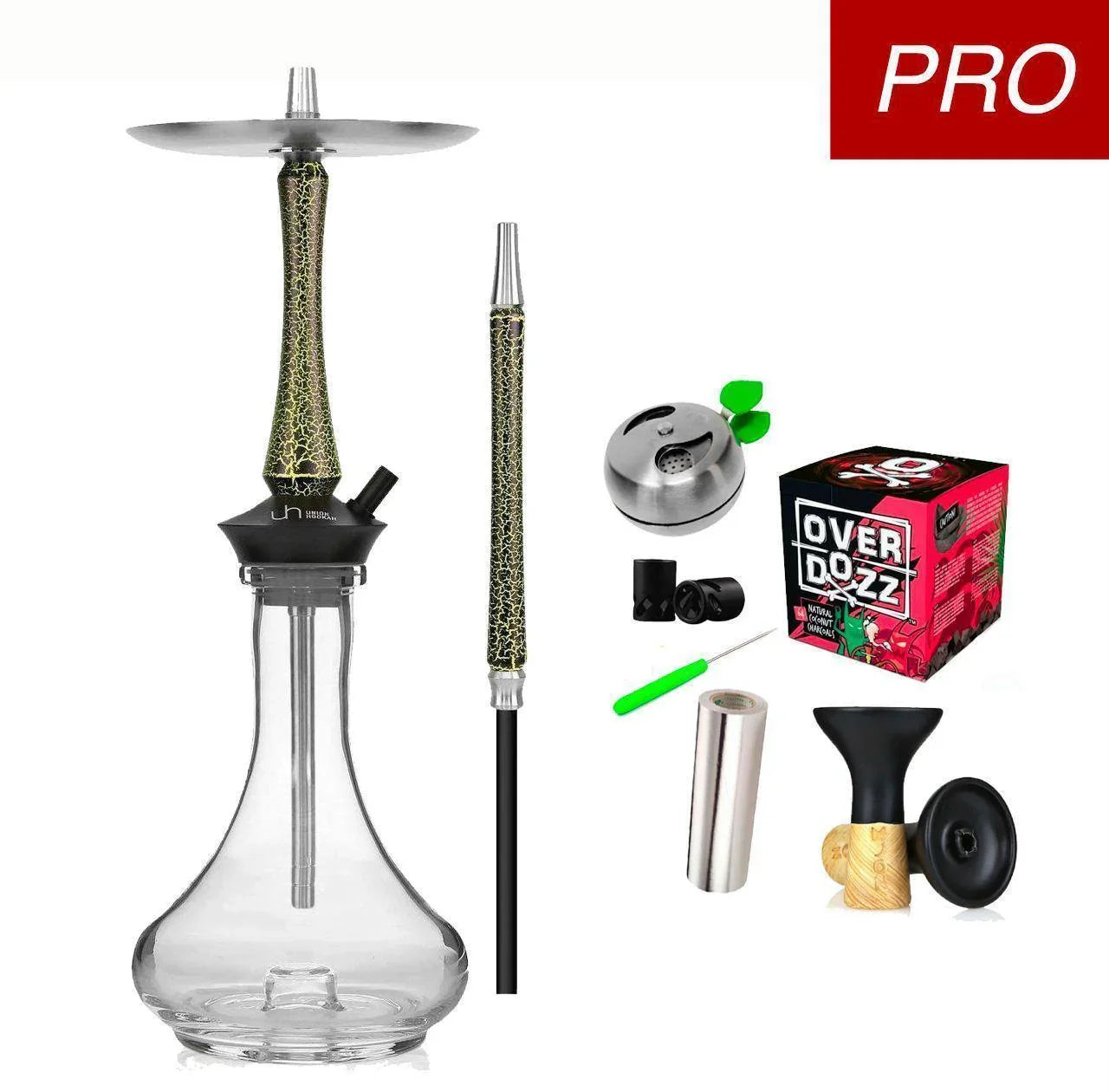 Union Hookah Sleek Cracks Yellow Set - shishagear - UK