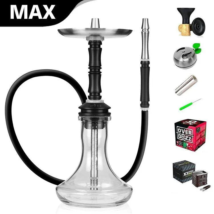 Moze Breeze Two Hookah - Original Black - shishagear - UK Shisha Hookah Black Friday