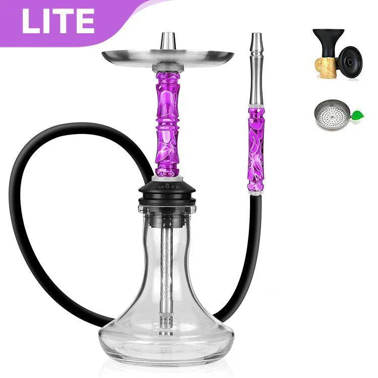 Moze Breeze Two Hookah - Wavy Purple - shishagear - UK Shisha Hookah Black Friday