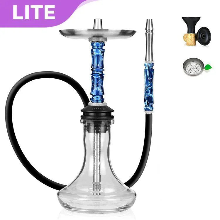 Moze Breeze Two Hookah - Wavy Blue - shishagear - UK Shisha Hookah Black Friday