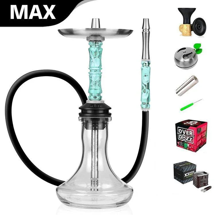 Moze Breeze Two Hookah - Wavy Mint - shishagear - UK Shisha Hookah Black Friday