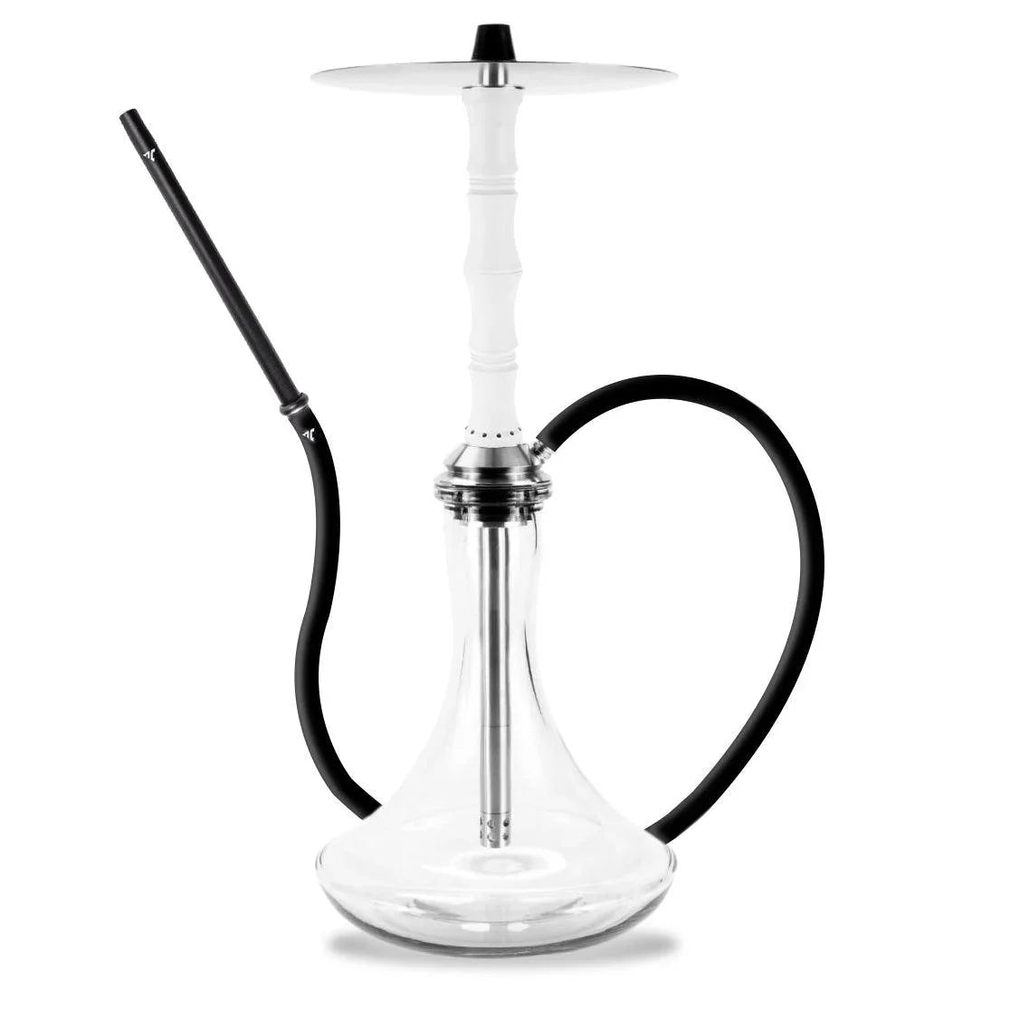 Aeon Vyro Versa Steel Sleeve Hookah Set - V1 White - shishagear - UK Shisha Hookah Black Friday
