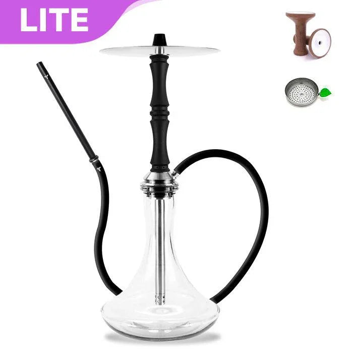 Aeon Vyro Versa Steel Sleeve Hookah Set - V3 Black - shishagear - UK Shisha Hookah Black Friday
