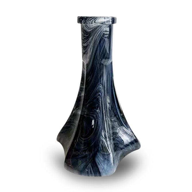 Vessel Glass Shisha Base - Neo Lux (Black White Marble) - shishagear - UK Shisha Hookah Black Friday
