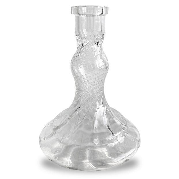 Vessel Glass Shisha Base - Wave (Grooved) - shishagear - UK Shisha Hookah Black Friday