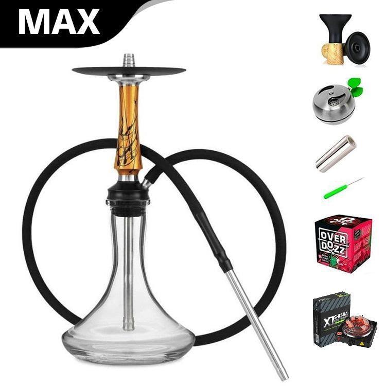 Voodoo Smoke Hookah Set - Gold Black - shishagear - UK Shisha Hookah Black Friday