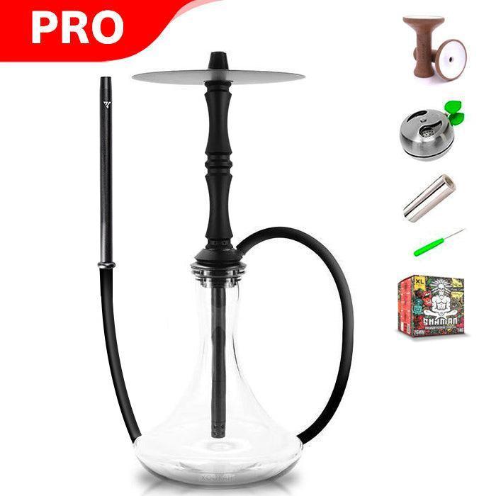 Vyro Versa with V3 Black Sleeve & Blow Off Hookah Set - Black - shishagear - UK Shisha Hookah
