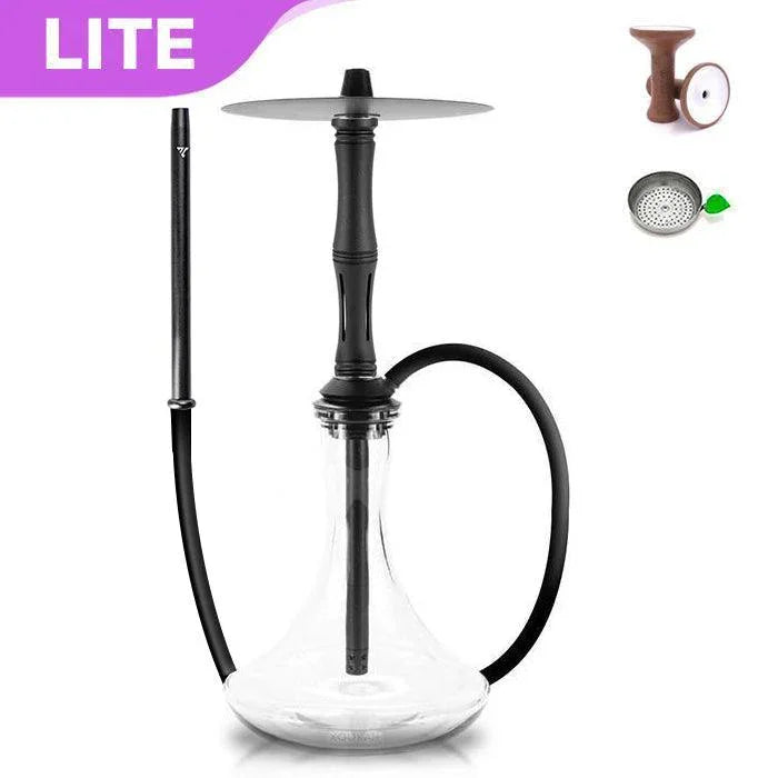 Vyro Versa with V4 Poly Black Sleeve & Blow Off Hookah Set - Black - shishagear - UK Shisha Hookah
