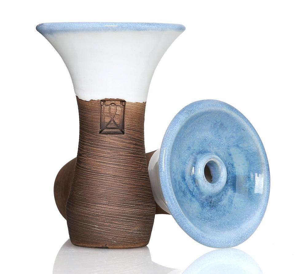 Werkbund Evo Flat Phunnel Bowl - White Blue - shishagear - UK